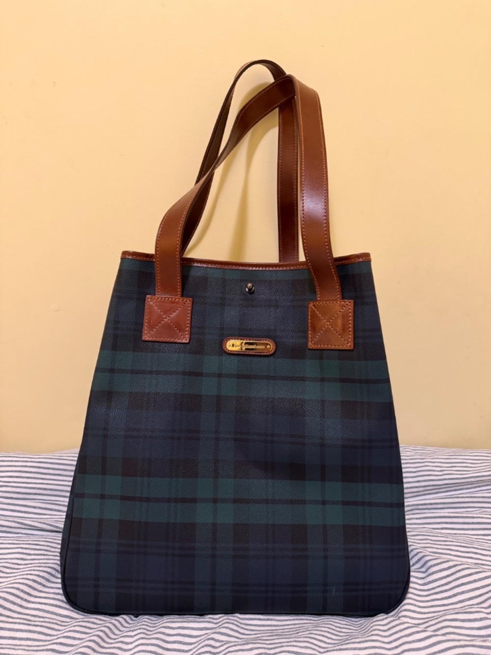 Vintage Polo Ralph Lauren Black Watch Tartan Tote